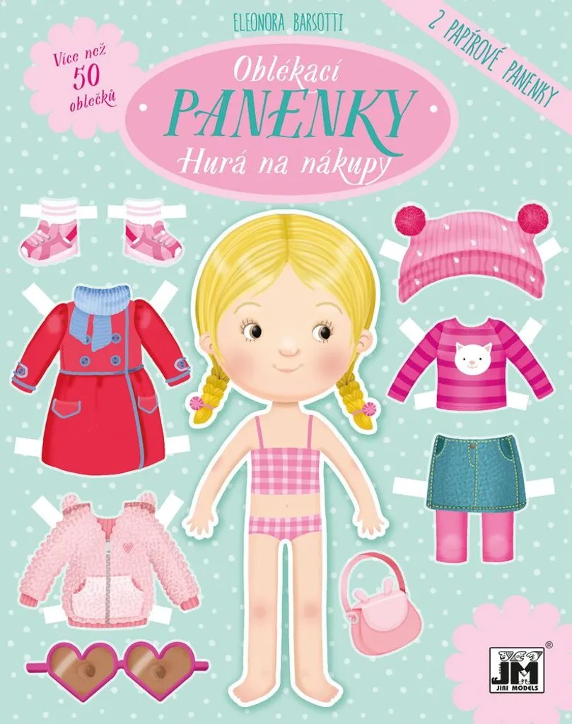 Livre de stickers habiller les poupées courses Jiri Models 2138-2