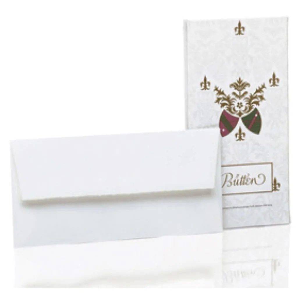 Rössler Papier 20323801 Enveloppes à la cuve DL blanc 100g de luxe