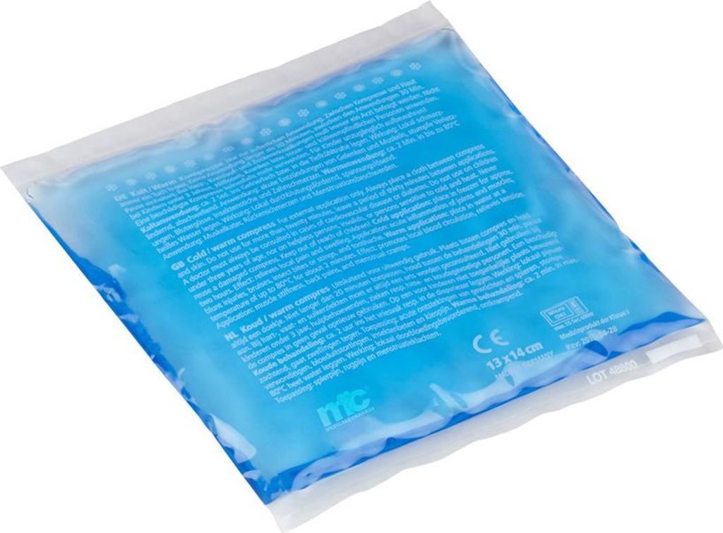 Kalt Warm Kompresse, Gel, Mikrowellen geeignet, 13 x 14 cm, 1 Stück