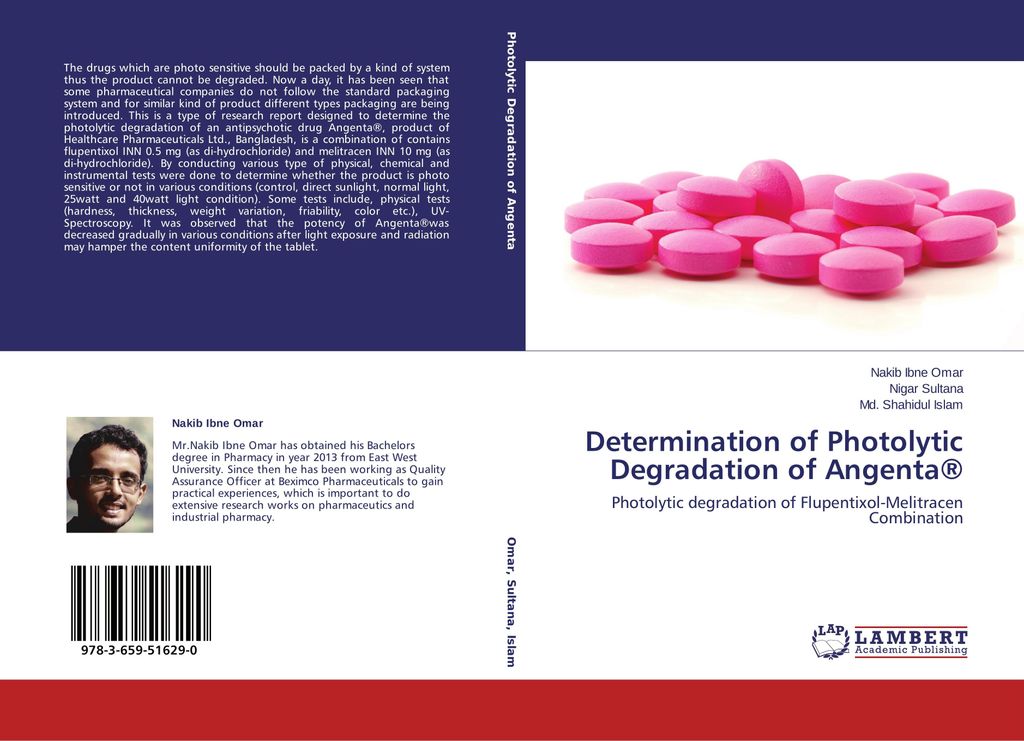 Determination of Photolytic Degradation of Angenta