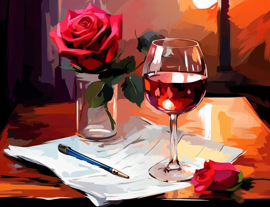 Plakat 65x50cm Poetischer Abend