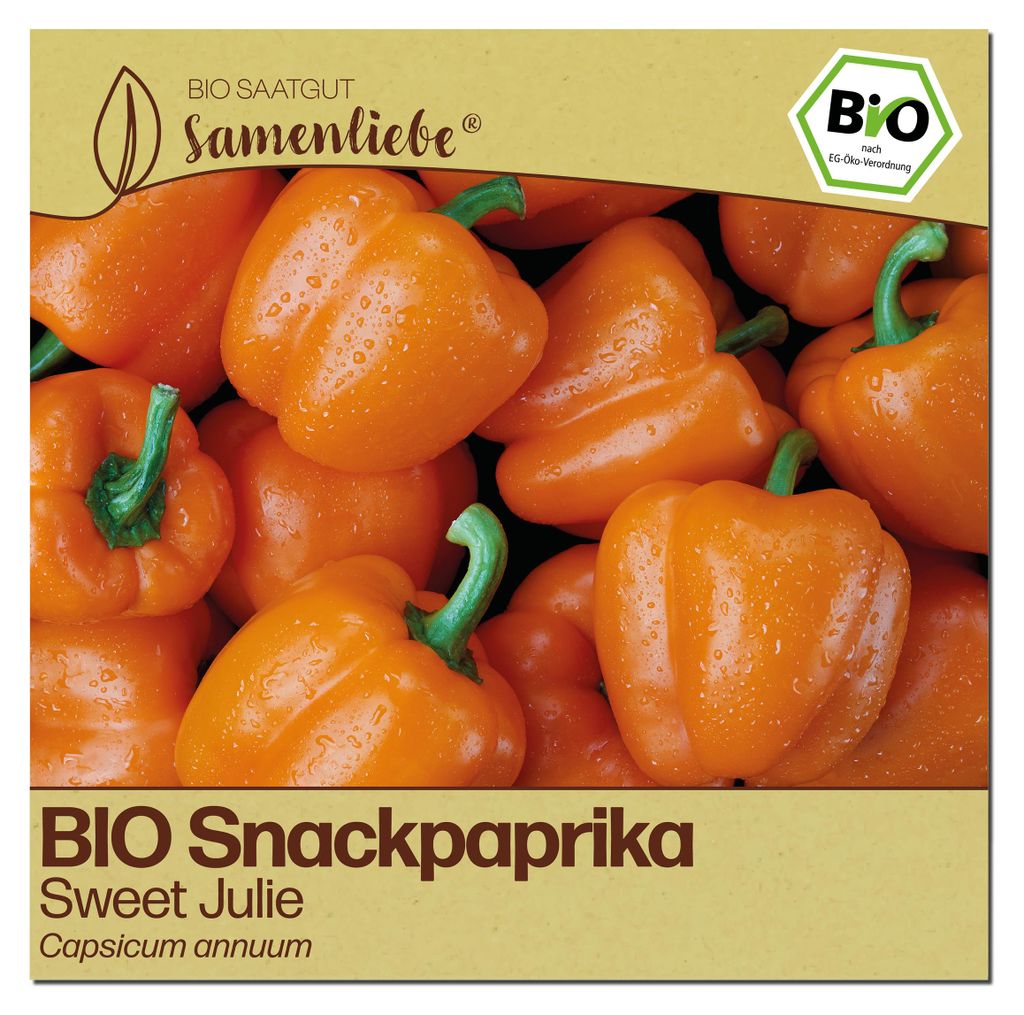 Samenliebe  Paprika Samen | Sweet Julie - orange & mini - Produktbild 