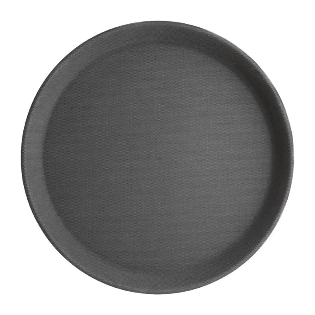 Vassoio Rotondo Nero 28cm Olympia Kristallon Antiscivolo in Offerta