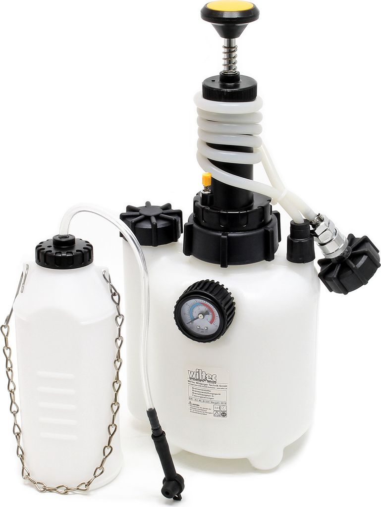 Urządzenie do odpowietrzania hamulców Wiltec 3 l + 1 l z Zdjęcie produktu