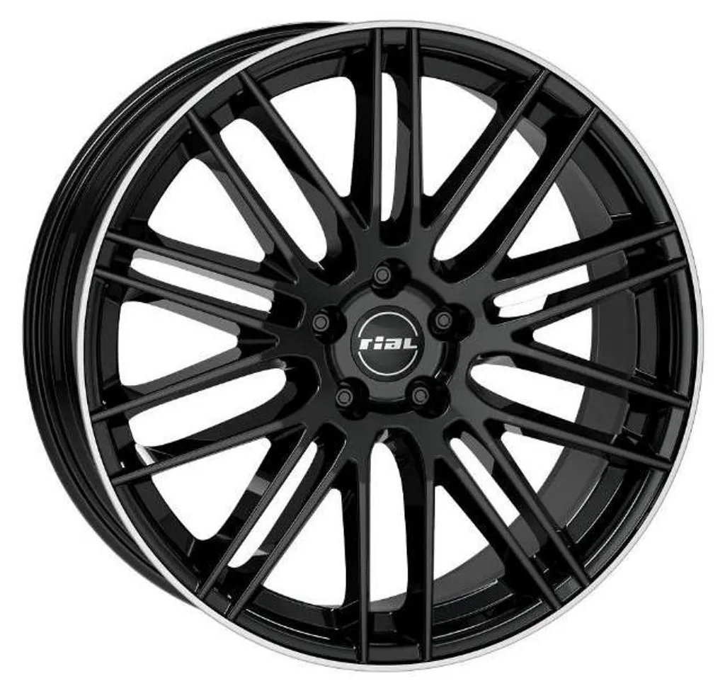 RIAL Kibo Jante 18 pouces Noir Poli 5x114,3 ET45 finition haut de gamme