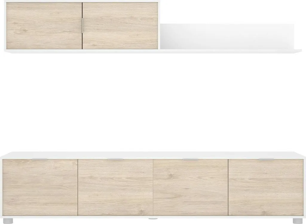 Rangement Mural Winnie Blanc 4 Étagères pour Salon et Bureau Design