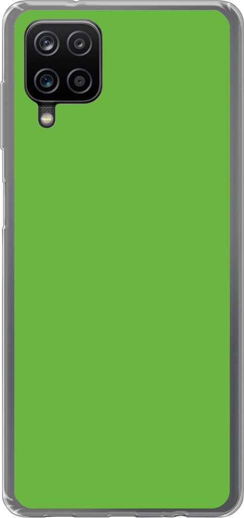MuchoWow Handyhülle Schutzhülle Hülle für Telefoonhoesje Samsung Galaxy A12 Grün - Farben - Natur Silikon Softcase Handy Hülle - Bild