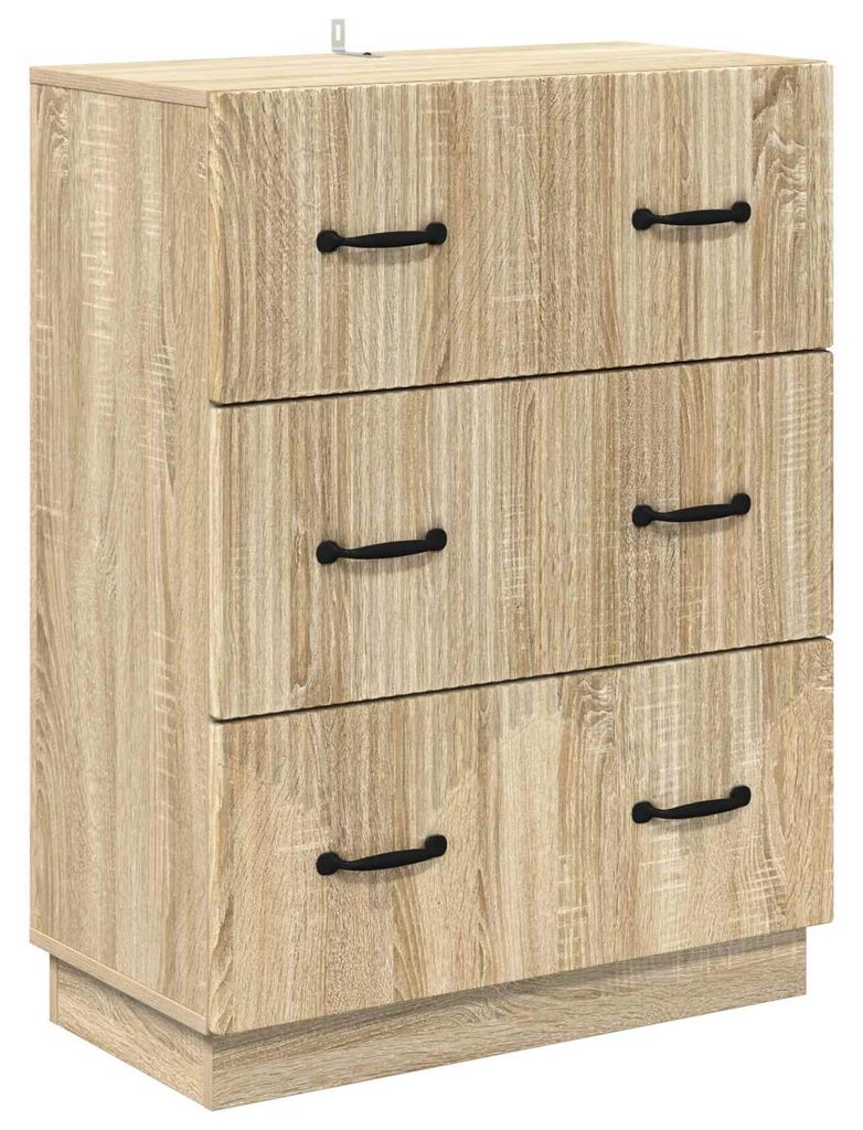 Schubladenschrank Sonoma-Eiche 66 x 34,5 x 87 cm Holzwerkstoff