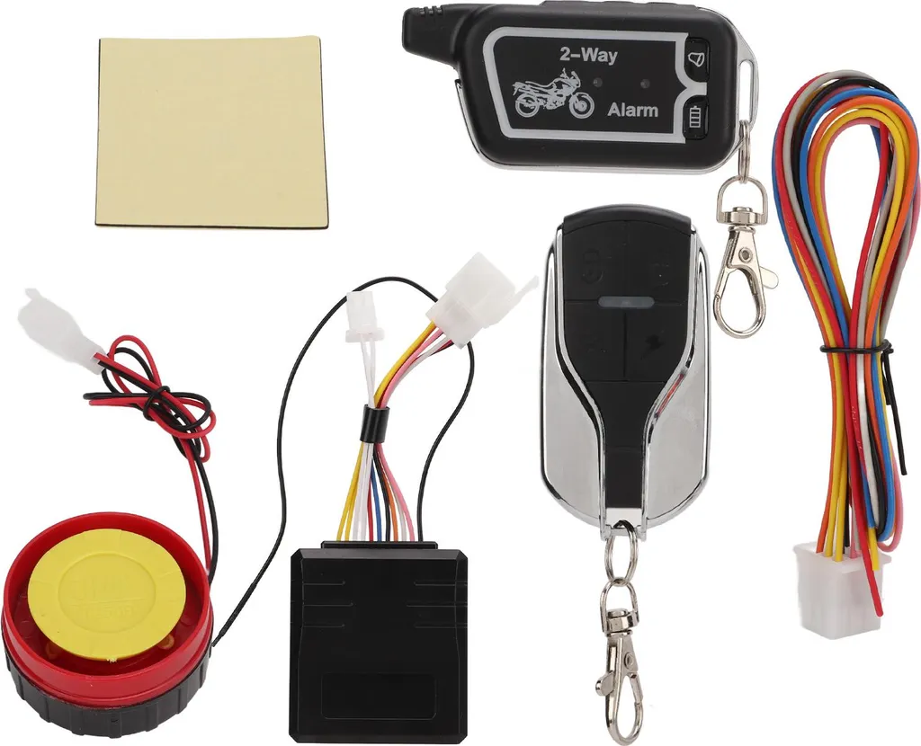 Alarme Moto Vibration et Son avec Écran LCD bidirectionnel Noir V2 - 2