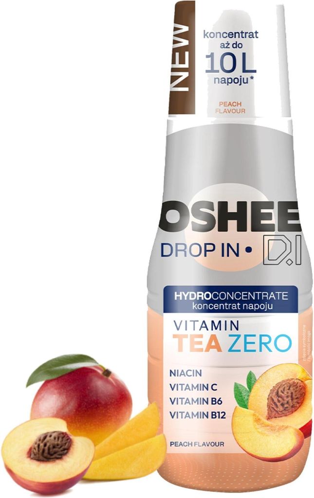 OSHEE Drop Iced Tea Peach Zero Syrup 500ml, 1 kus Obrázek produktu 