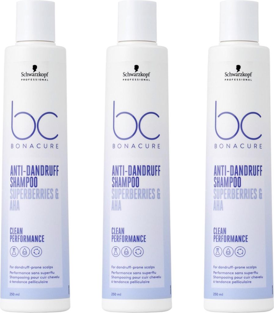 Bonacure Anti-Dandruff Shampoo 3x250 ml