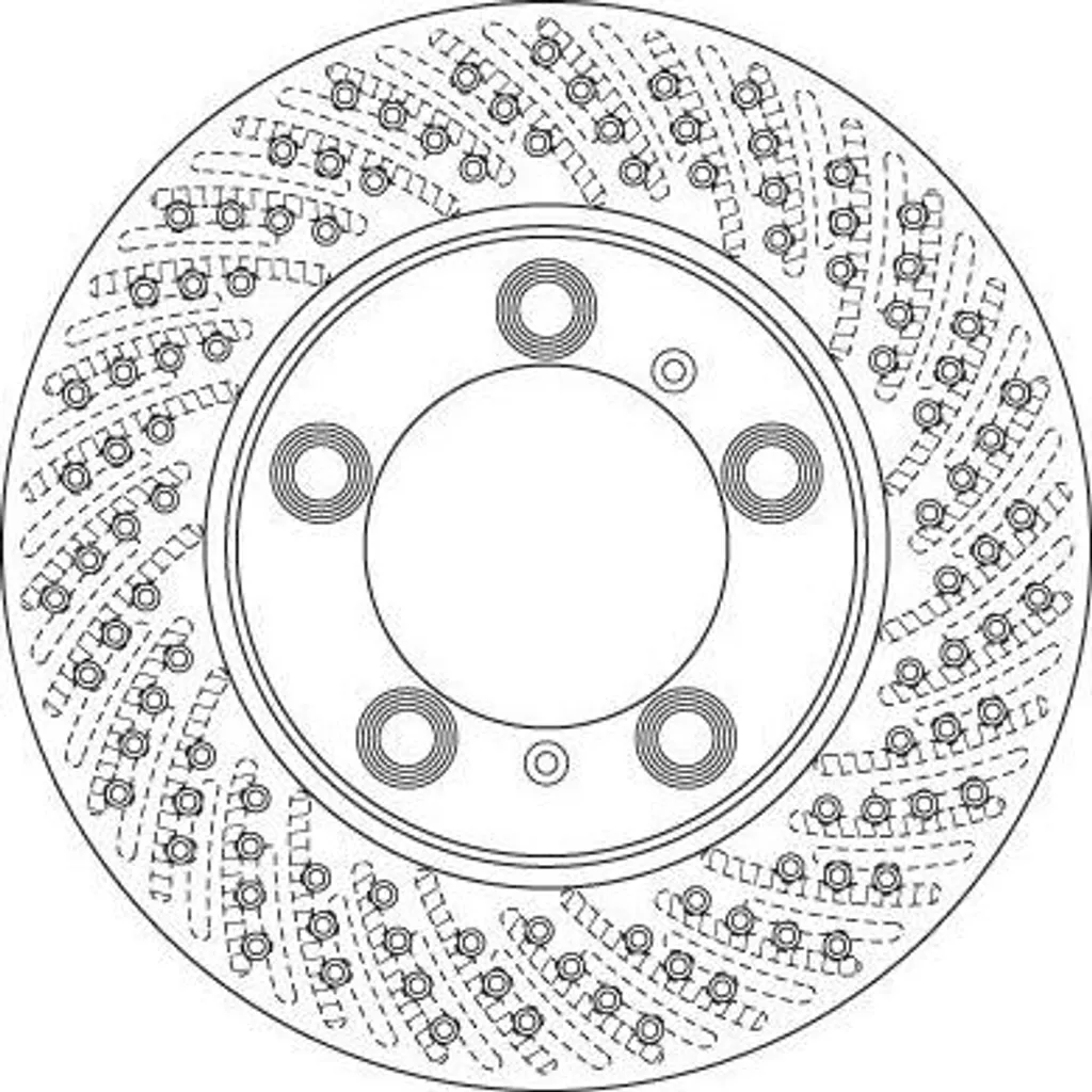 Disque de frein ventilé haute performance pour Porsche Cayman 987
