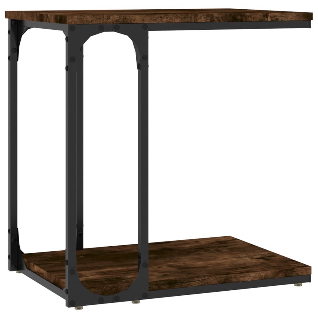 vidaXL Bočný stolík Smoked Oak 50x35x52 cm odvodený výrobok Obrázok produktu 