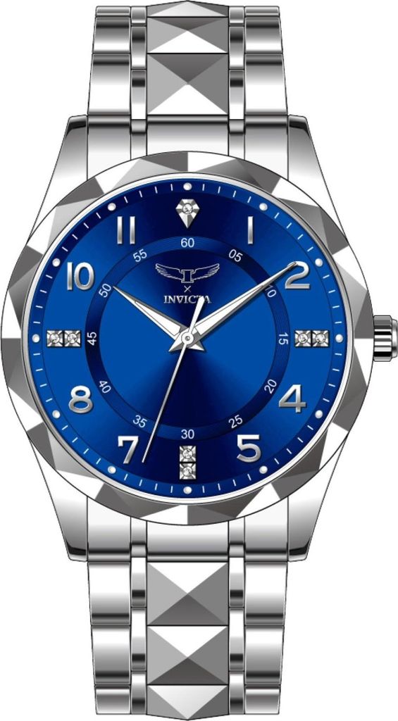 Invicta Specialty 69028 Herren Uhr - Quartz Bewegung - Edelstahl mit blauem Zifferblatt - 41 mm