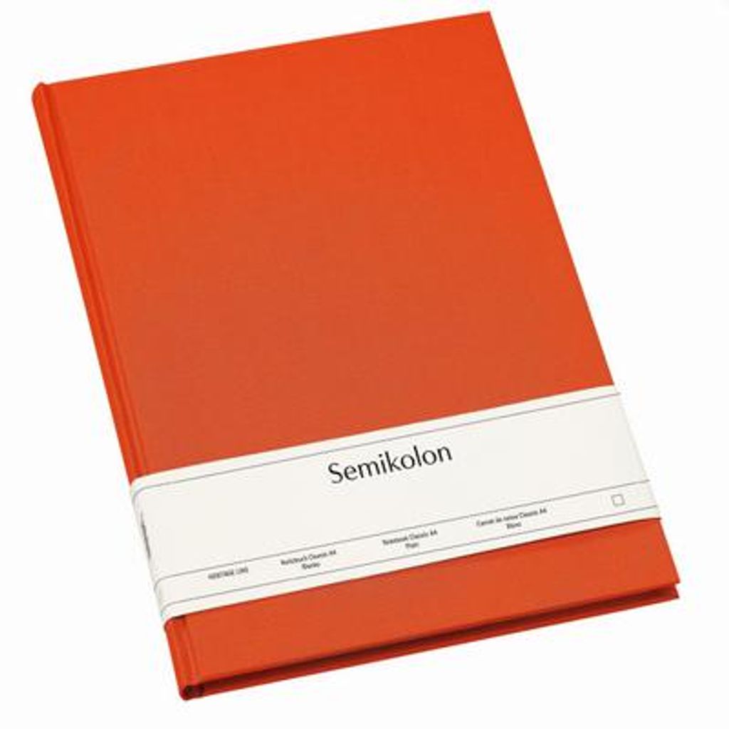 Semikolon Notizbuch Classic A4 blanko orange
