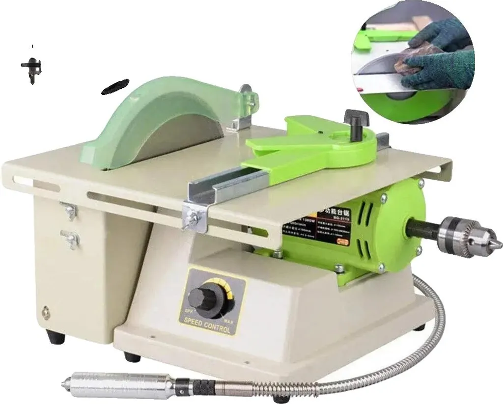 Touret à polir polyvalent grande vitesse pour métaux et bijoux, vert