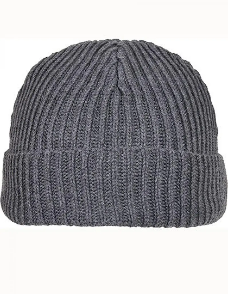 Build Your Brand BY154 Berretto Watch Cap Grigio Asfalto Resistente