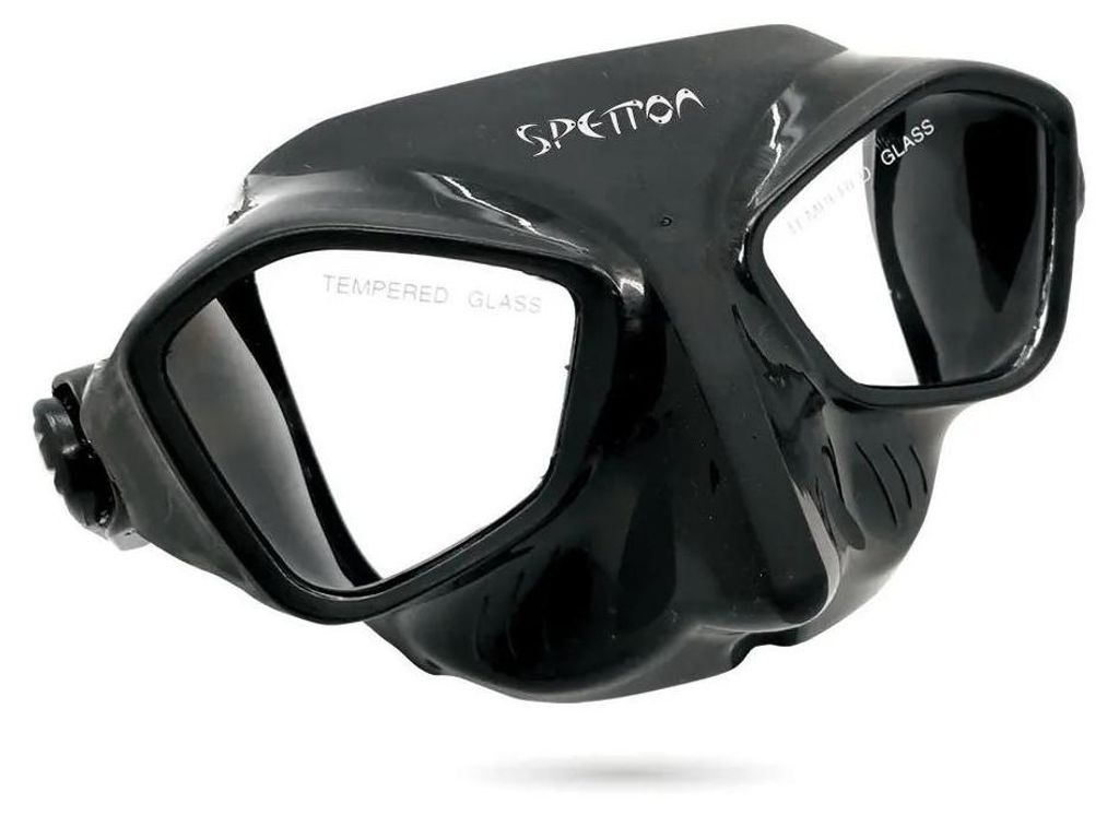 Spetton Storm Silicone Freitauchmaske Schwarz Schwarz One Size