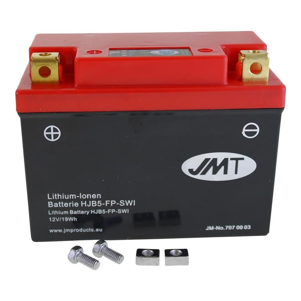 Batteria JMT agli ioni di litio per moto HJB5-FP 12V Immagine del prodotto 