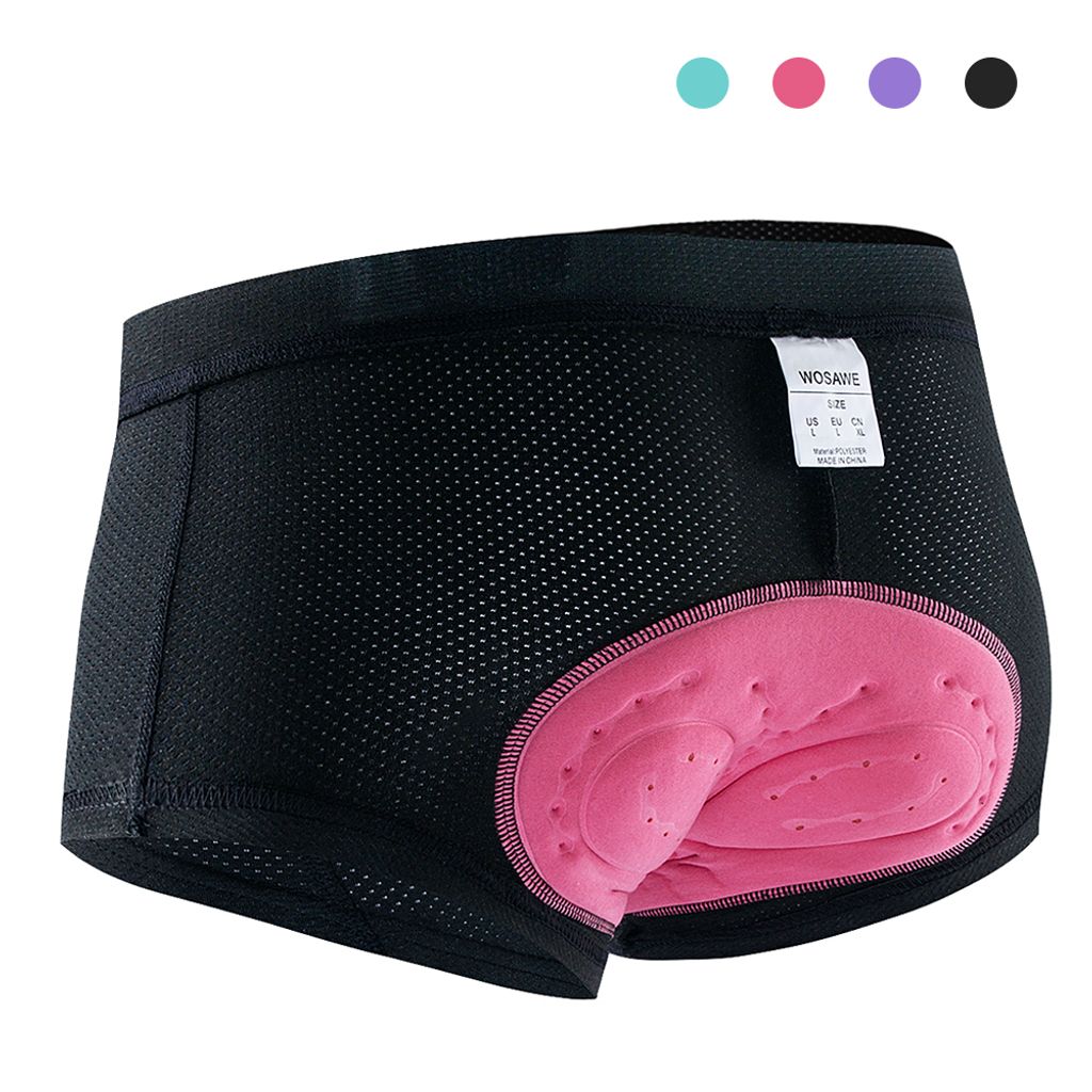 Frauen Radfahren Unterwaesche 3D Gel gepolstert atmungsaktive Mesh MTB Bike Riding Biking Unterwaesche Shorts