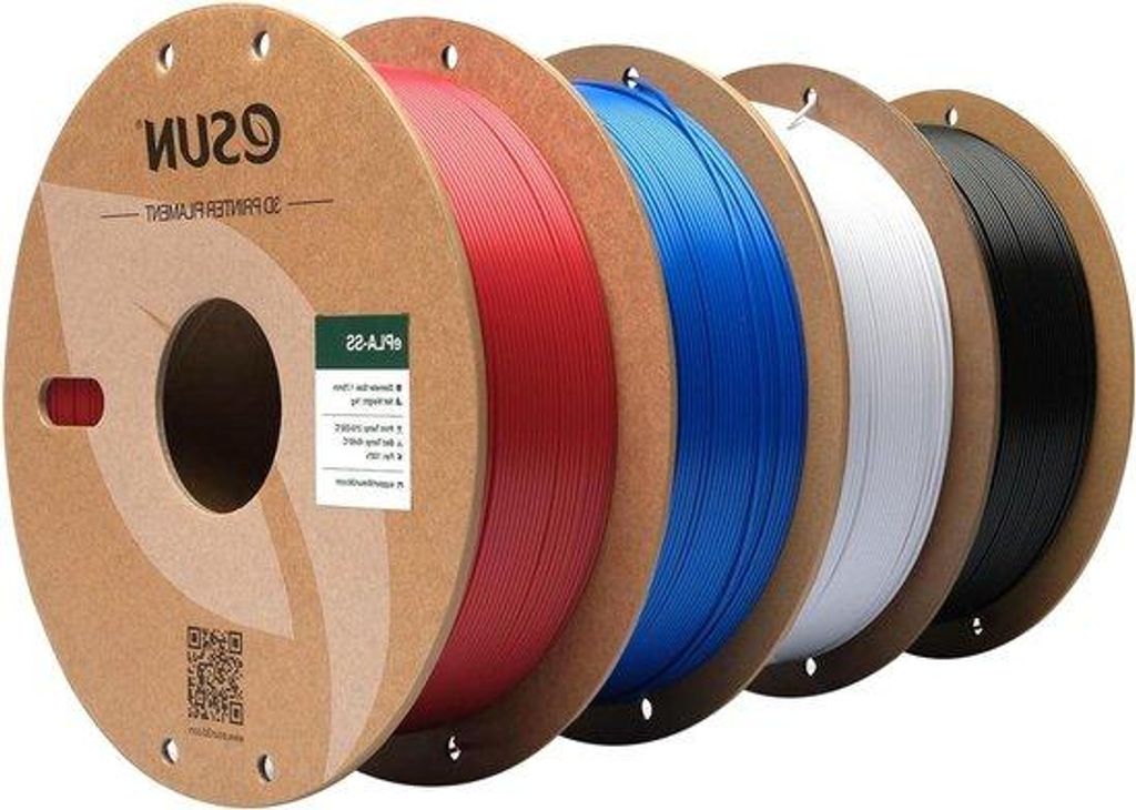 1,75mm ePLA Filament rot-schwarz-blau 1KG Spule 3D Drucken +/- 0,03mm Genauigkeit