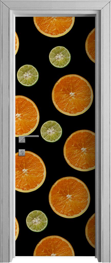 Tür Selbstklebende 70x210 cm Türfolie Türtapete Klebefolie - Farbige Früchte