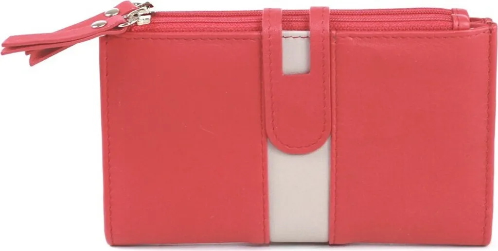 Portafoglio Ottilie EL480 Melone/Avorio: Pelle con Protezione RFID