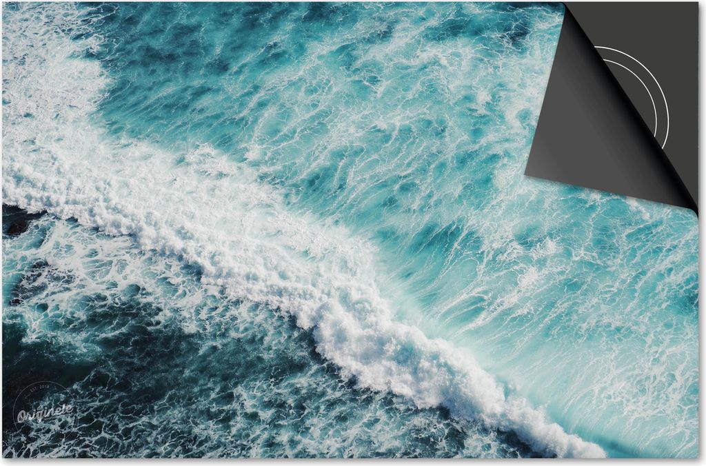 Induktionsschutz 71x52 - abdeckplatte Induktion matt- Dietrix Kochfeldschutz- DELUXE - Natur - Meer Branding