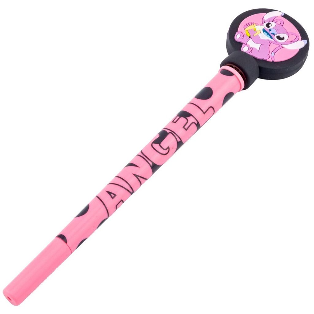 Lilo & Stitch - Kugelschreiber "You ́re My Fave", Drehender Kreisel PM8347 (Einheitsgröße) (Pink/Schwarz)