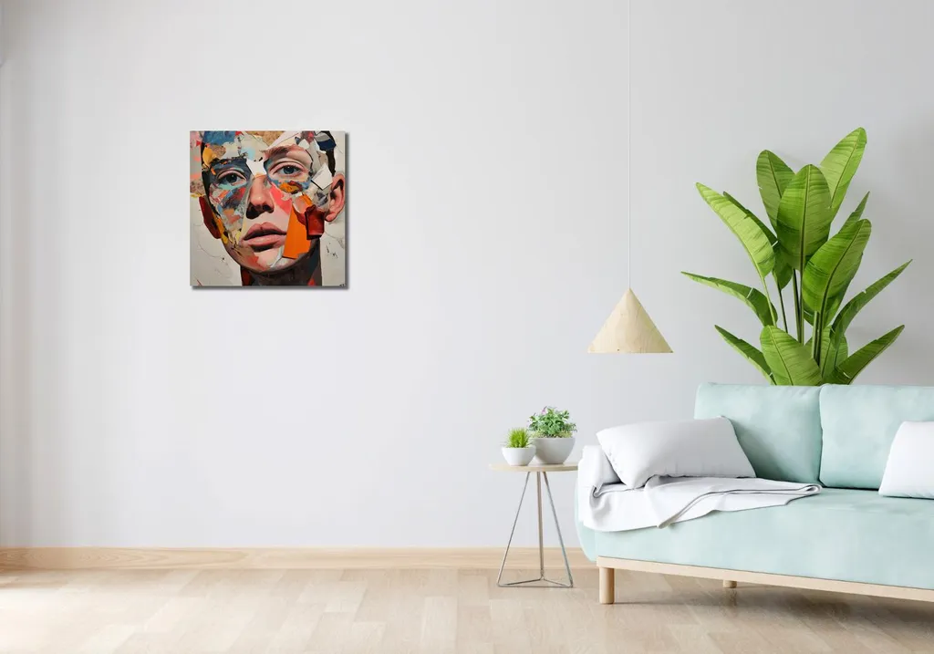Quadro 50x50 cm Divisione di sé stesso - Arte Moderna per Casa - 2