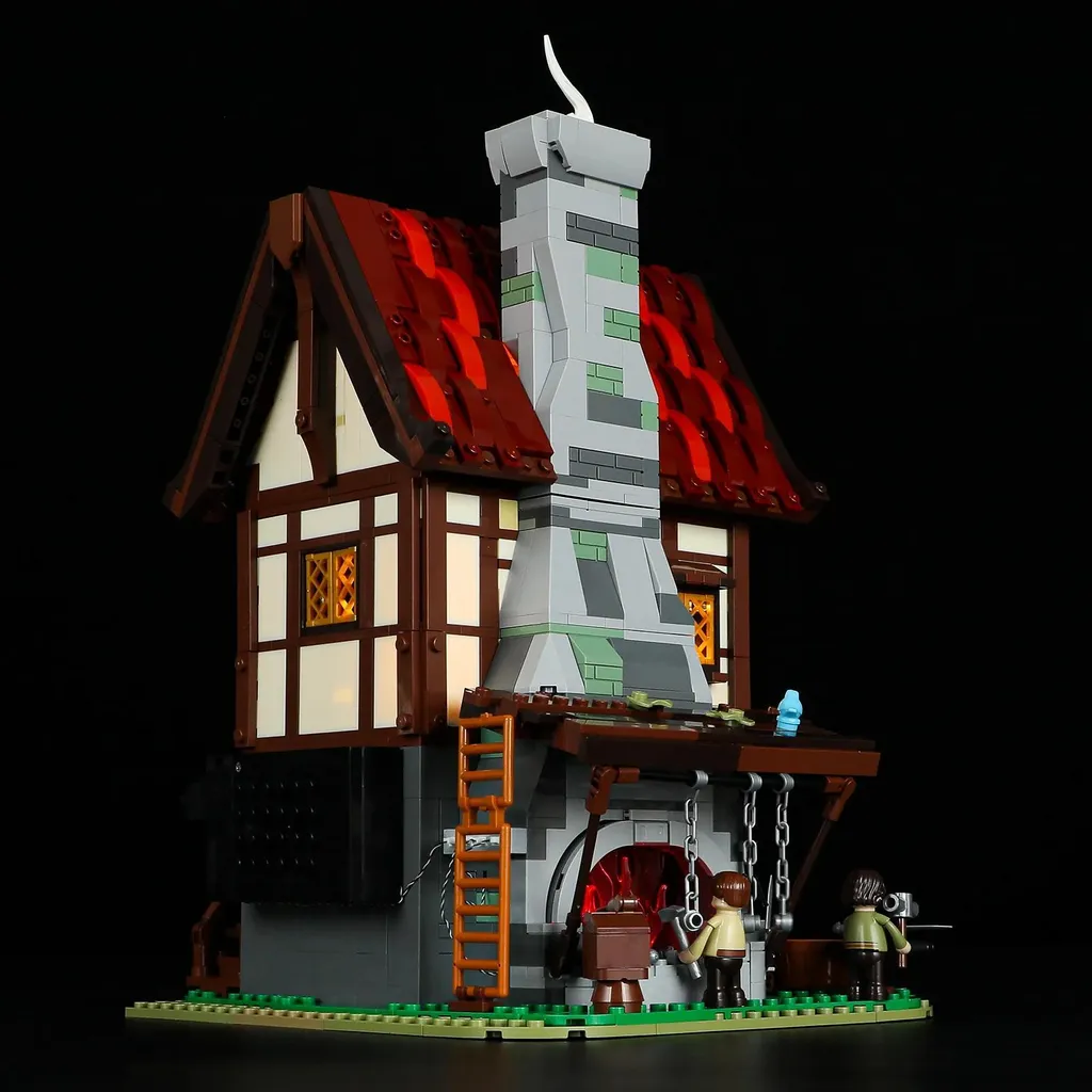 Maquette Forge Médiévale F09040 Jeu de Construction avec Lumière - 7
