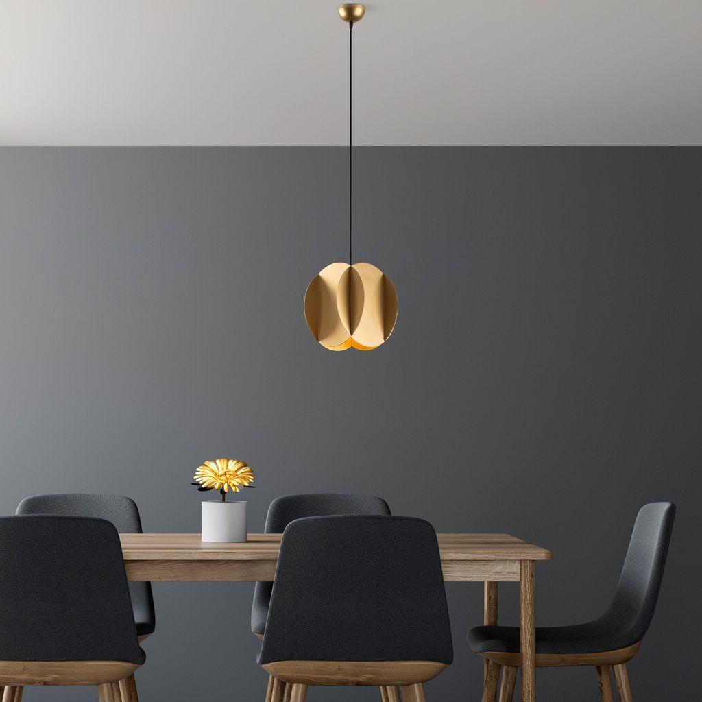 Opviq, Corner - 13779 - Gold, Kronleuchter, Gold, METALLKÖRPER, 25 x 25 x 40 - 115 cm