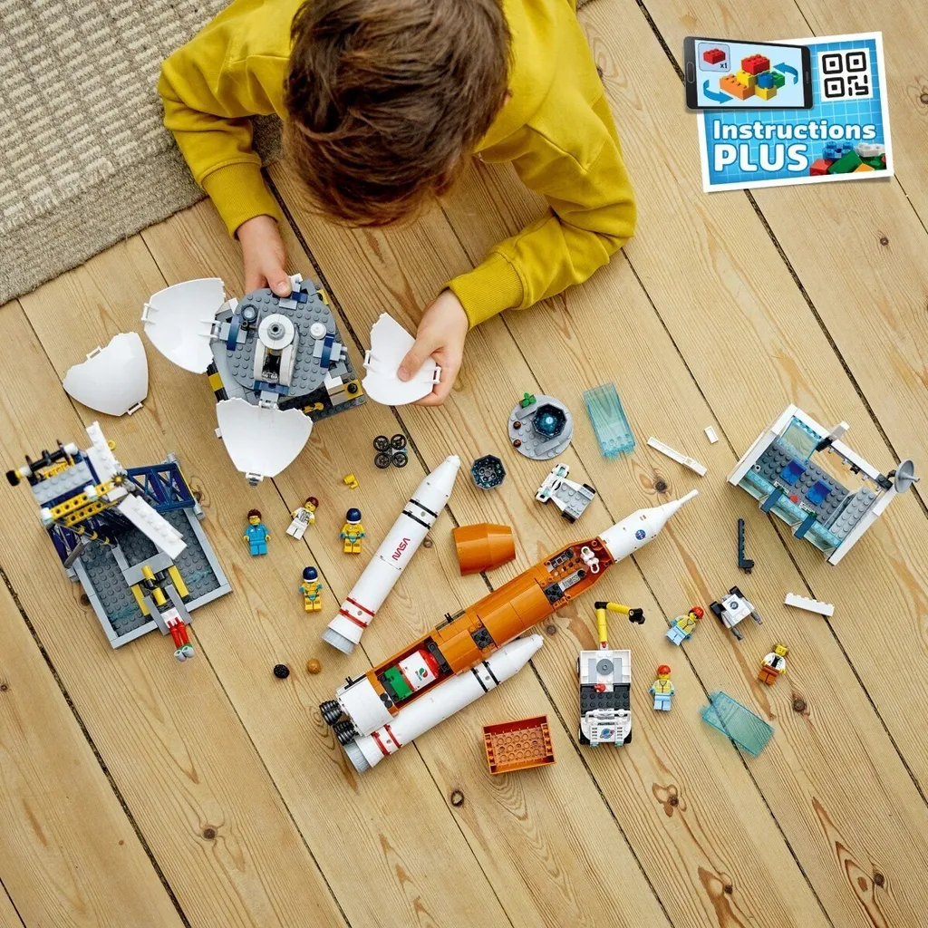 Jeu de construction centre spatial LEGO 60351 avec fusée et figurines - 42