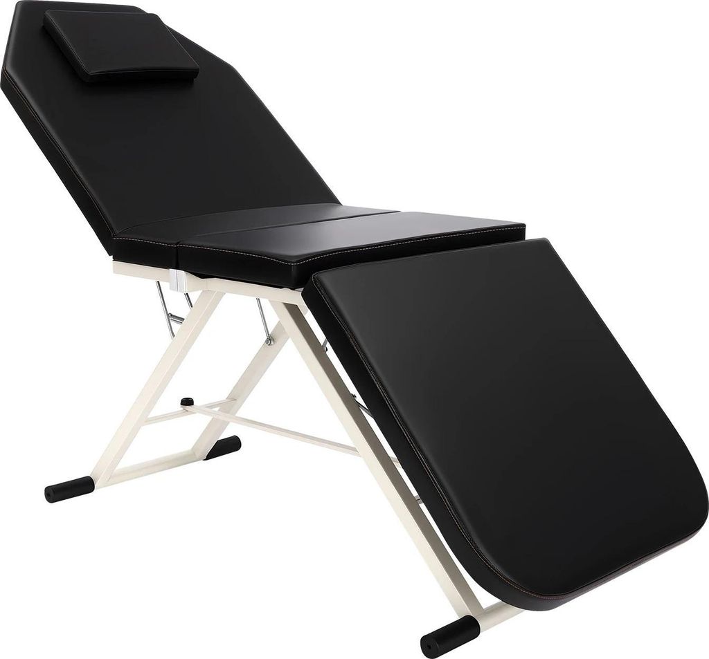 Massagetisch - Klappbare Massageliege - Tragbar - Stahlrahmen - Kunstleder - Schaumstoffpolsterung - Für Salon/Klinik/Zuhause - Montage erforderli...