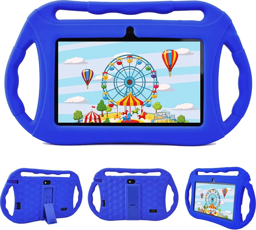 Tablet per bambini 7 pollici Android per bambini 32GB, WiFi, GMS, Google Plays, tablet Android con controllo per anziani, tablet educativo per l'apprendimento