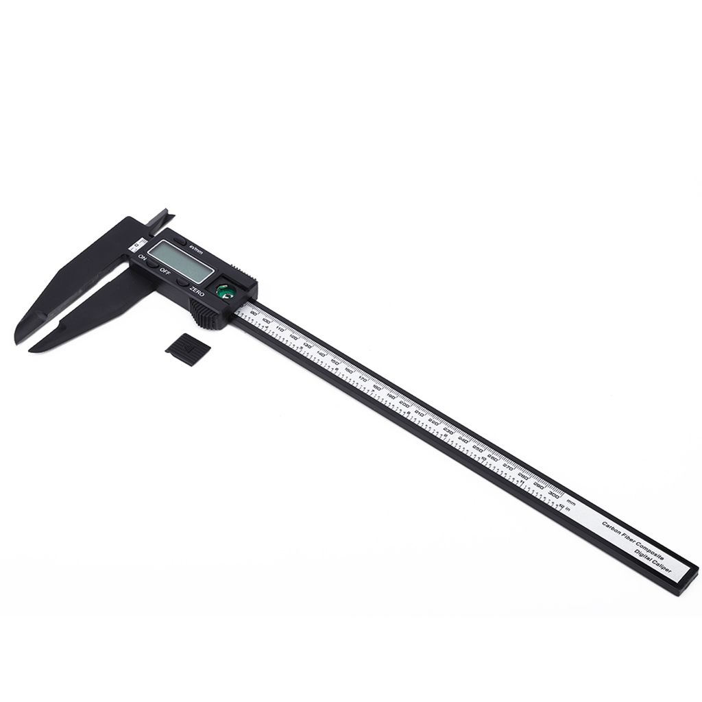 150mm/300mm Digitaler Elektronischer Messschieber Carbon Lineal mit langer Backe Messwerkzeug 300mm Elektronischer Messschieber