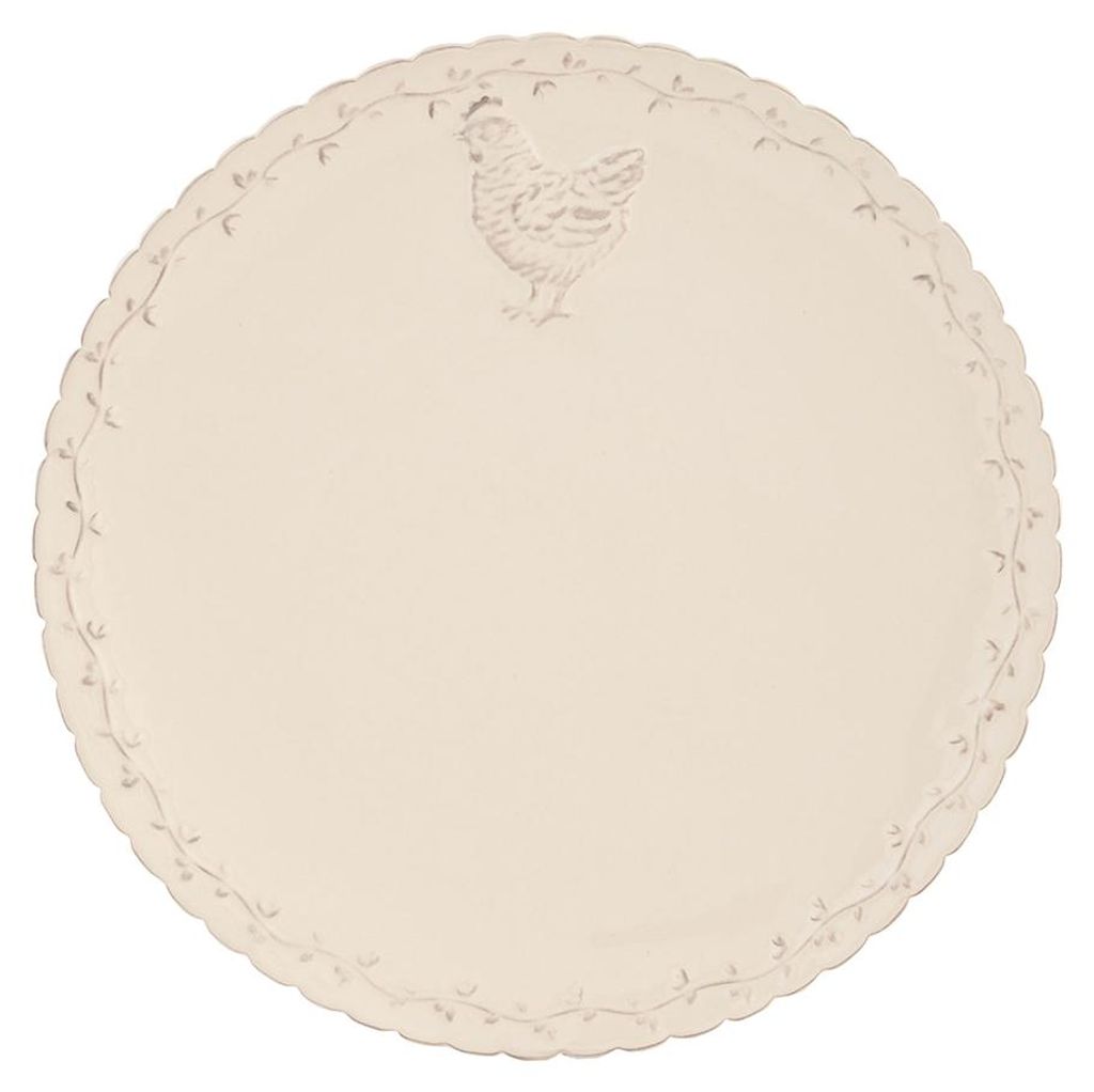 Piatto da portata Clayre & Eef Ø 26 cm in Vetroceramica Immagine del prodotto 
