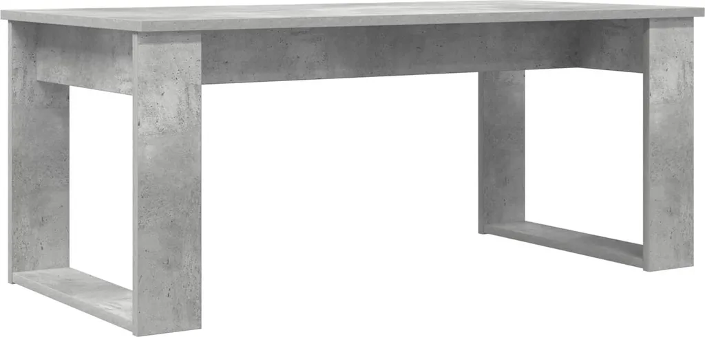 Table Basse en Bois Composite Gris Béton Durable - Lot de 2 Modules