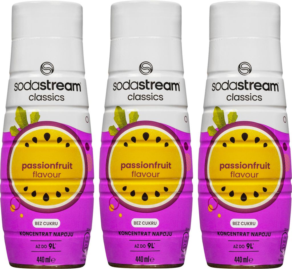 SodaStream Sirup Maracuja Passionsfrucht Zero 3x440ml zuckerfrei