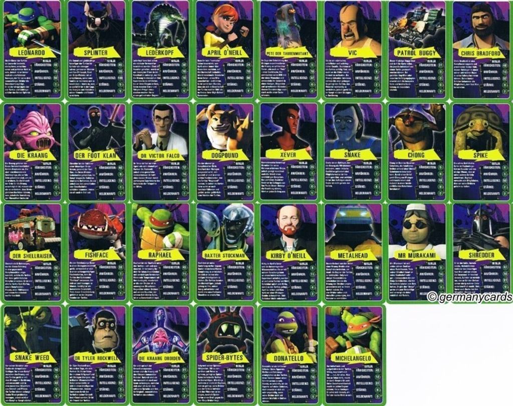 Top Trumps - Teenage Mutant Ninja Turtles Kartenspiel Karten Spiel Quartett Deutsch