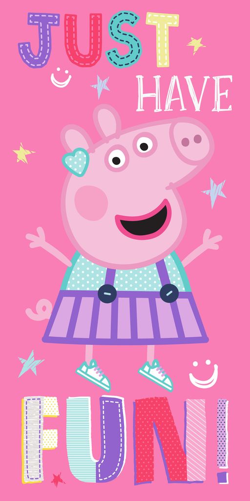 Peppa Wutz Pig Kinder Badetuch Just Peppa 70x140 cm