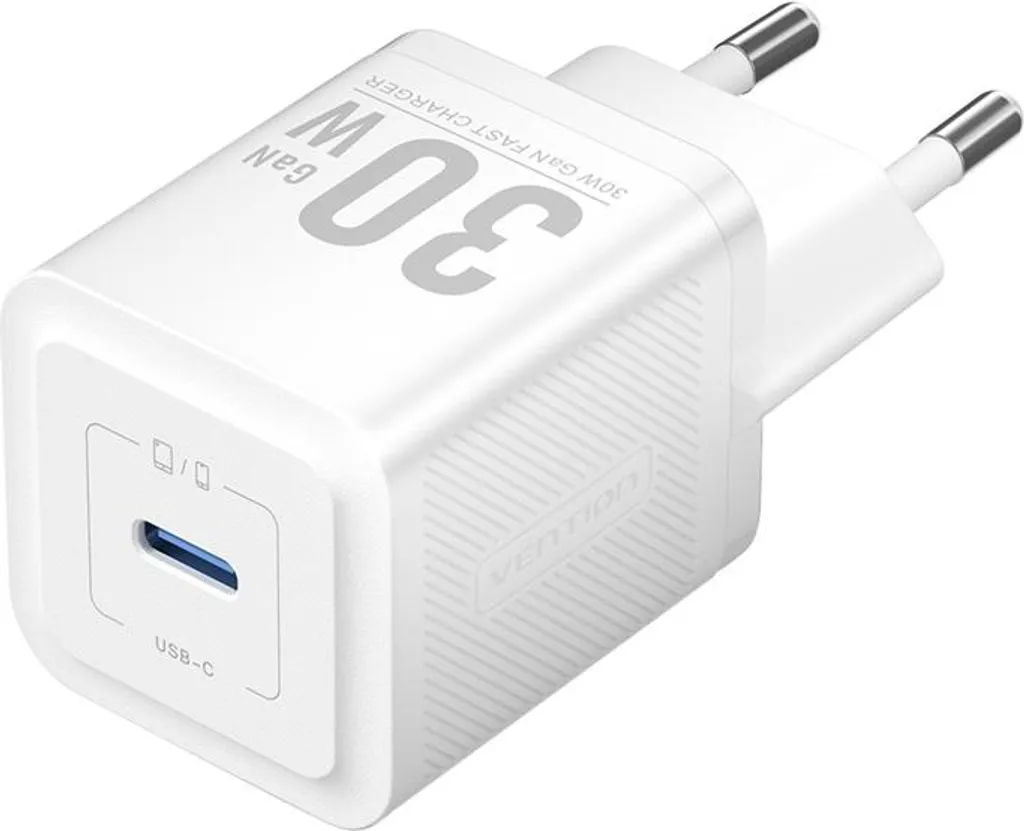 Vention FEZB0-EU USB-C GaN network charger (30W) (white)