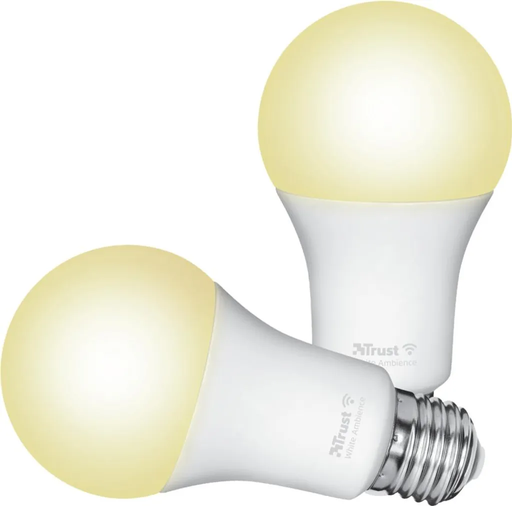 Ampoule WiFi intelligente E27 TRUST ambiance blanche pour salon et bureau