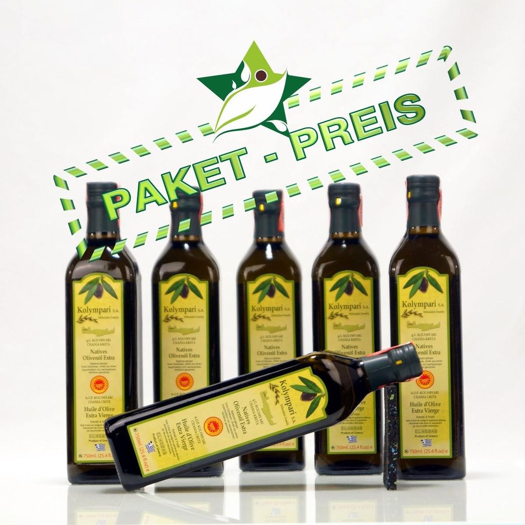 6x KOLYMPARI PDO 04024 Natives Olivenöl Extra 4,5 Liter Produktbild 