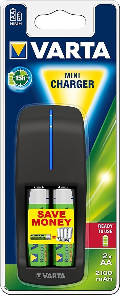 Varta Ladegerät mit 2 Mignon AA Batterien, Produktbild 