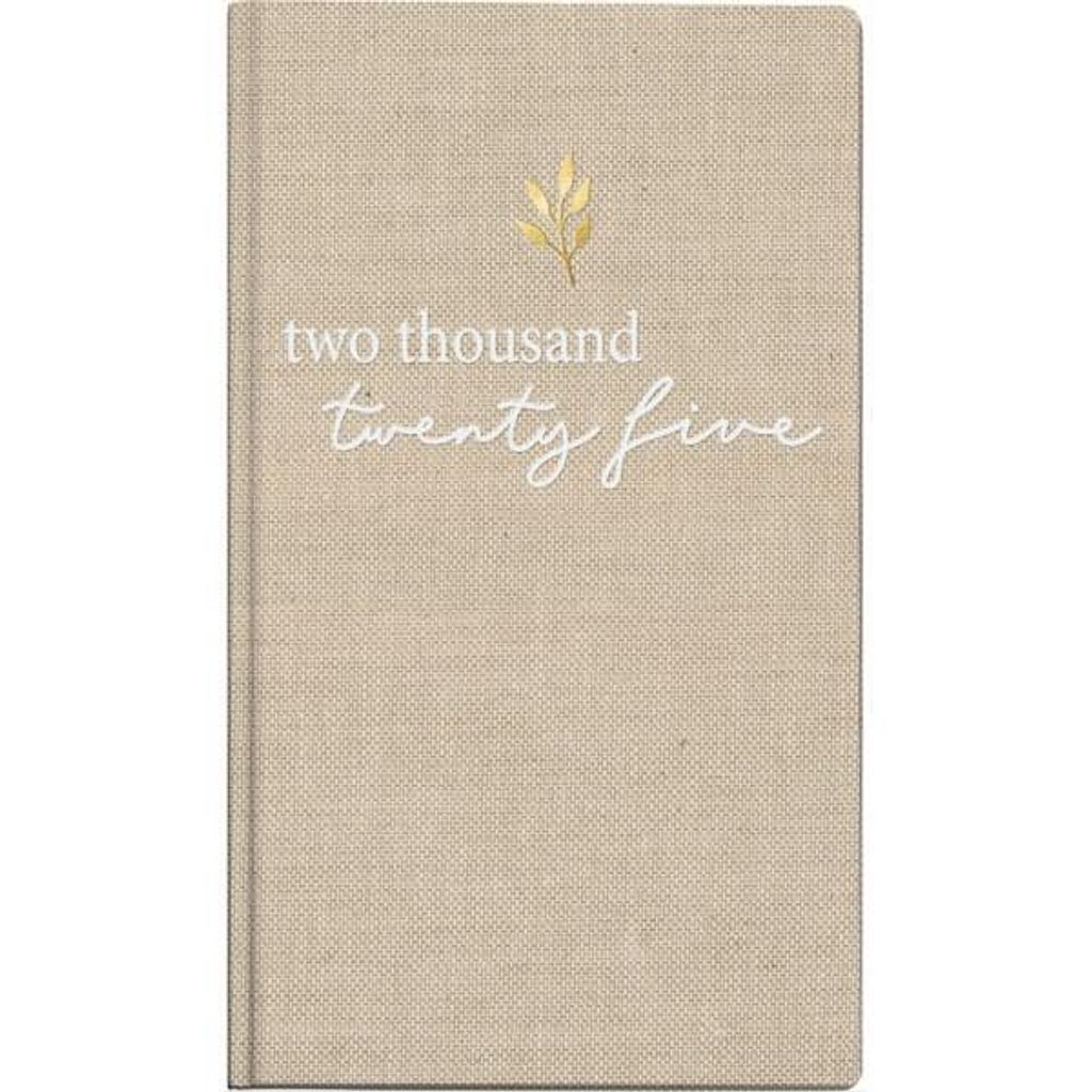 Taschenkalender int. 8,7x15,3cm 1 Woche/2 Seiten Textil Icecoffee 2025