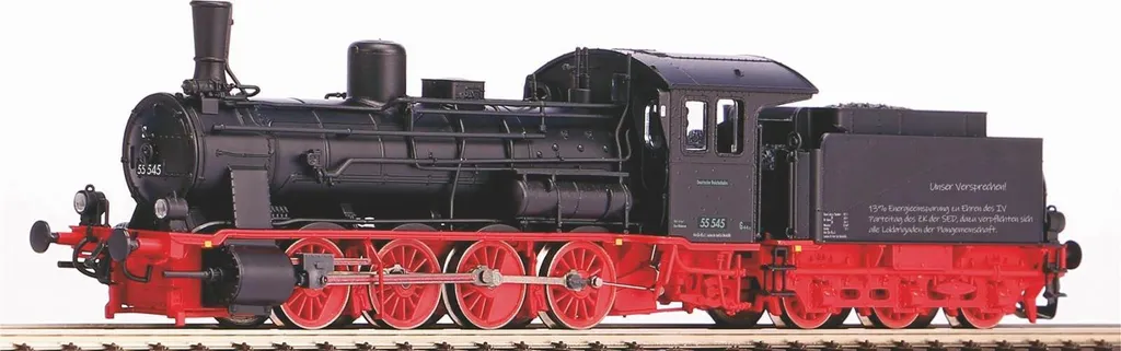 Locomotive BR 55 DR III Piko 47107 Édition Parteitag haute précision