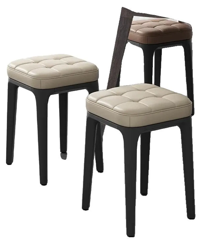 Tabouret de bar blanc pour îlot de cuisine, assise confortable et design