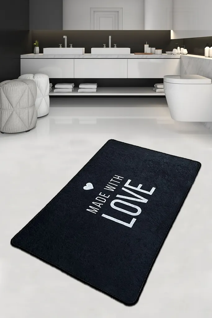 Tapis de bain 100% polyester haute densité 700 g/m² ultra absorbant