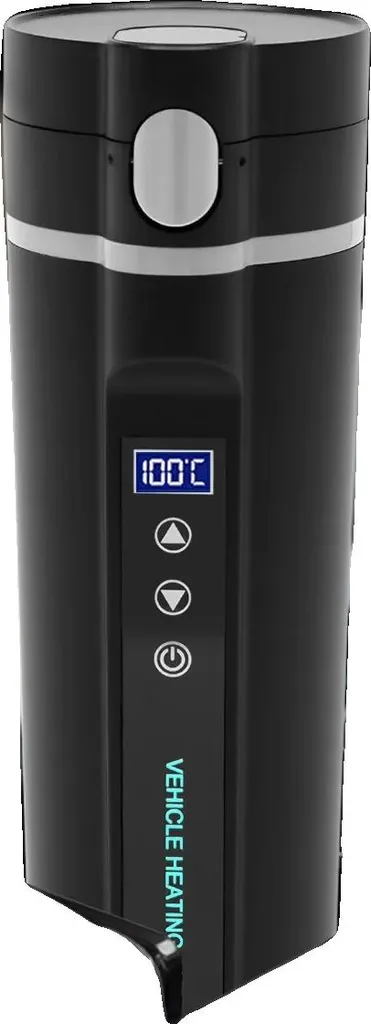 Bouilloire voiture 12V pour camping et voyage, inox robuste de 450ml